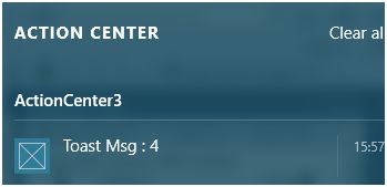 action center is updated
